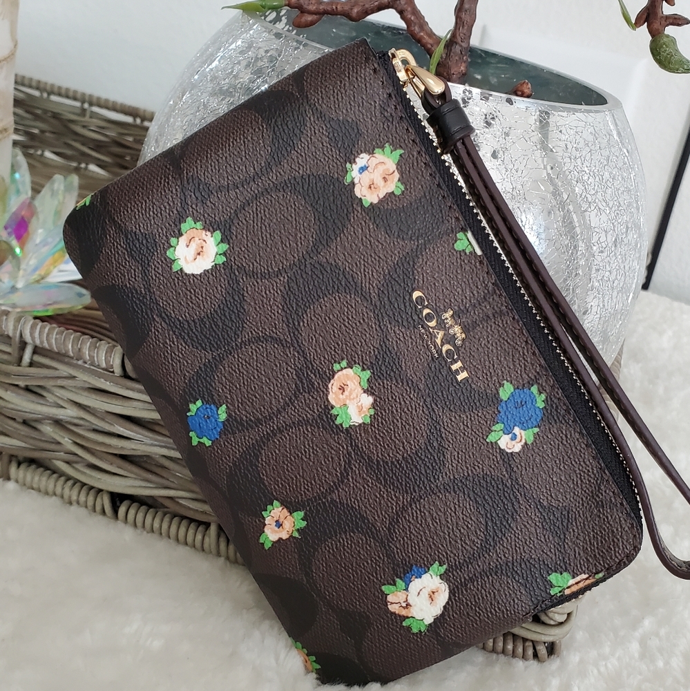 NEW 🎀 Coach Town Bucket Vintage Rose Print Crossbody 3 PCS Set Bundle - Picture 8 of 16